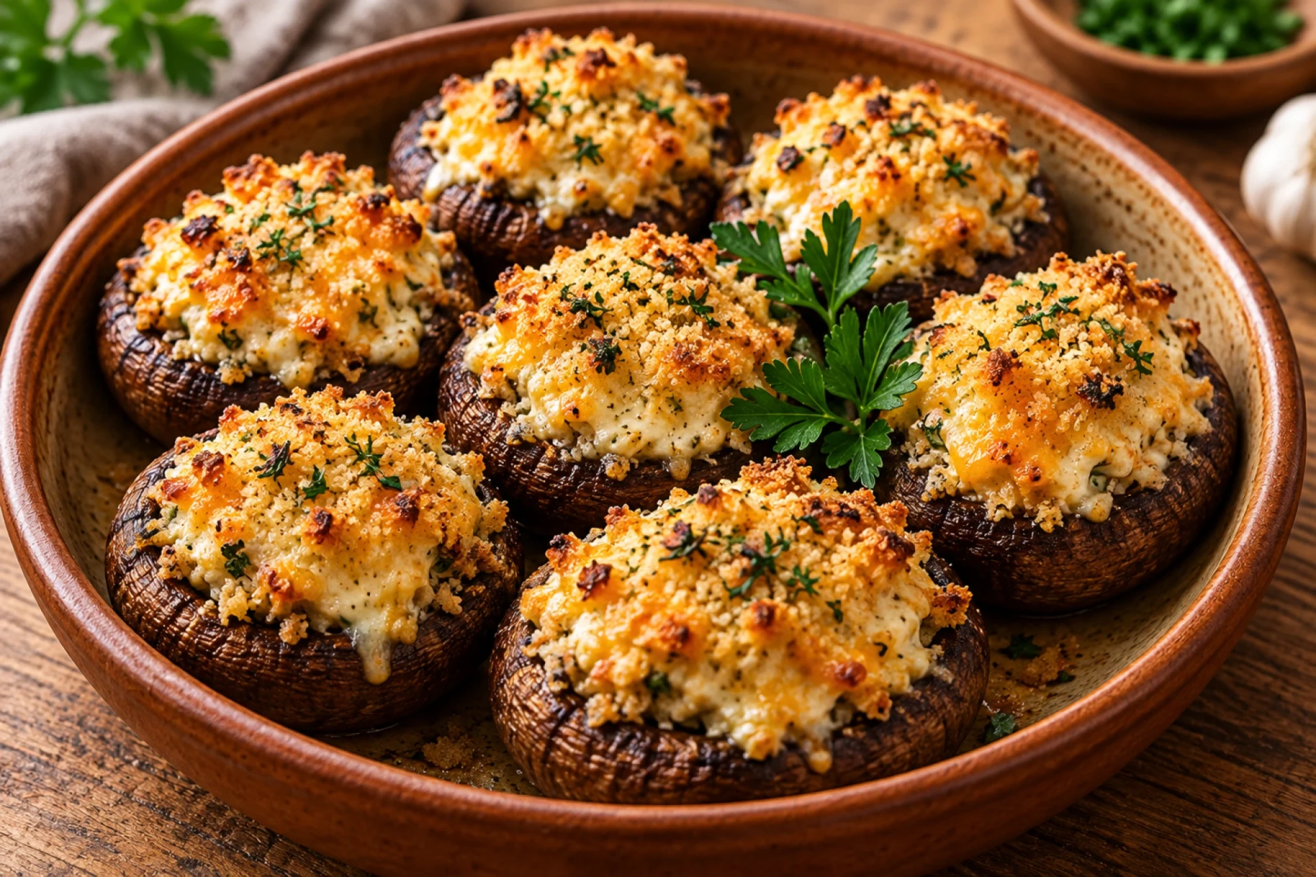 Cheese Stuffed Mushrooms