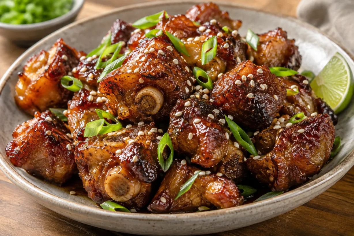 Crispy Pork Tails with Tamarind Glaze