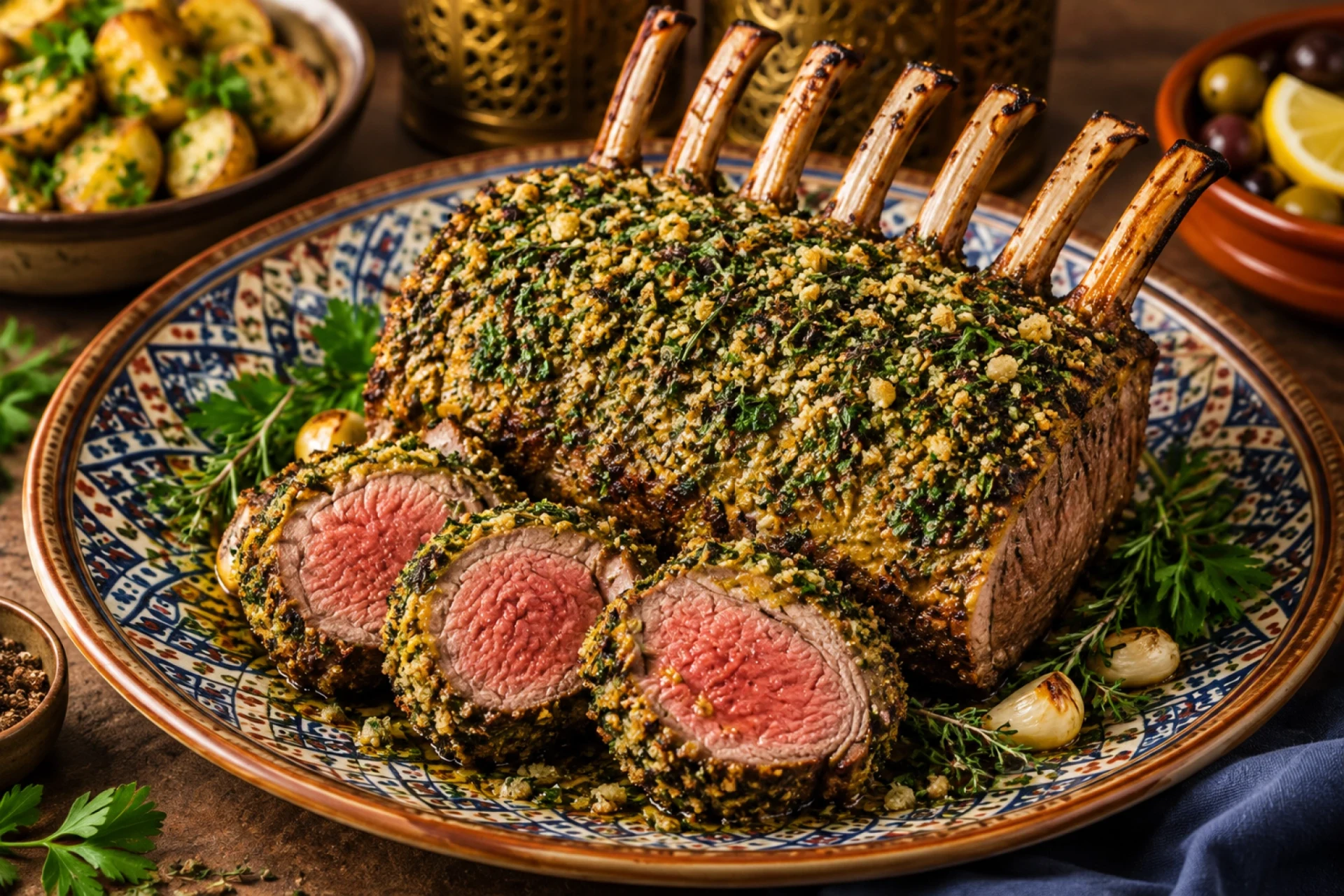 Herb-Crusted Lamb Rack