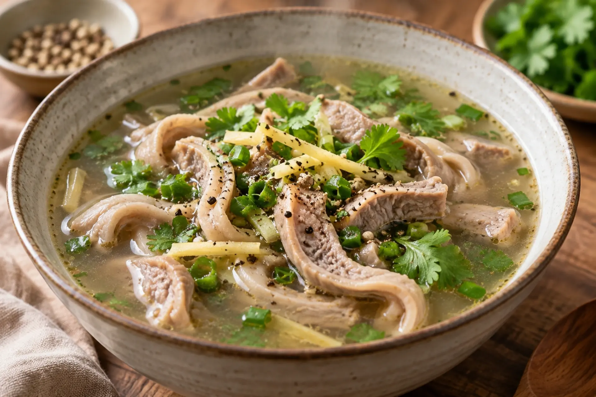 Pork Stomach and Pepper Soup