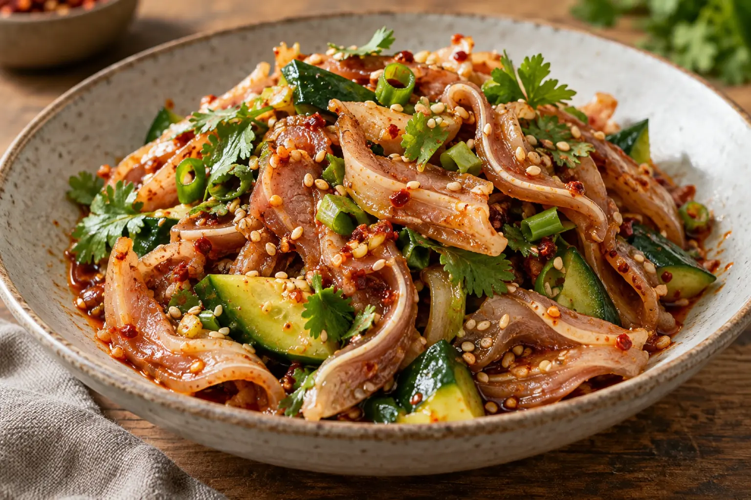 Sichuan Chilled Pork Ear Salad