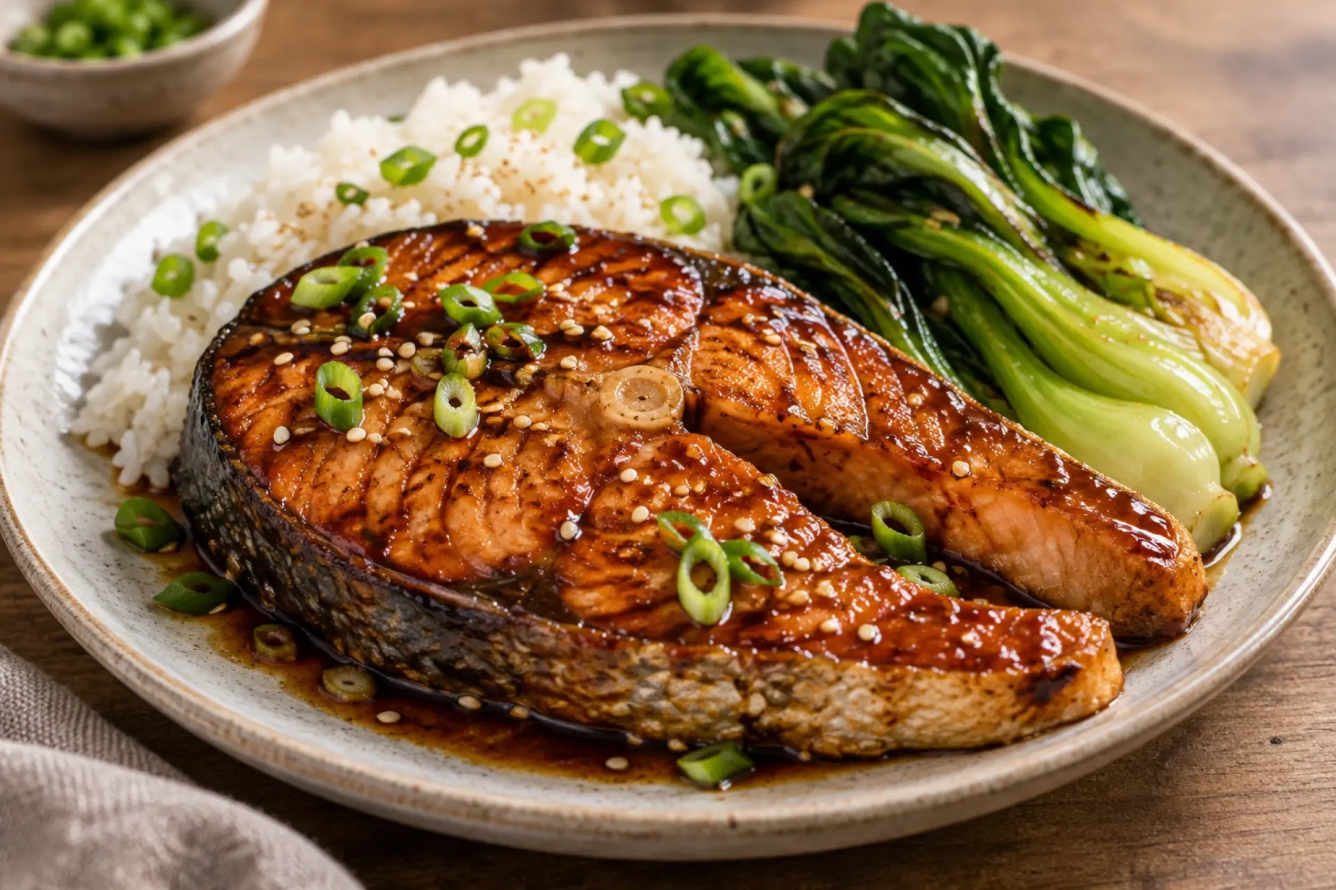 Teriyaki Coho Salmon Steaks
